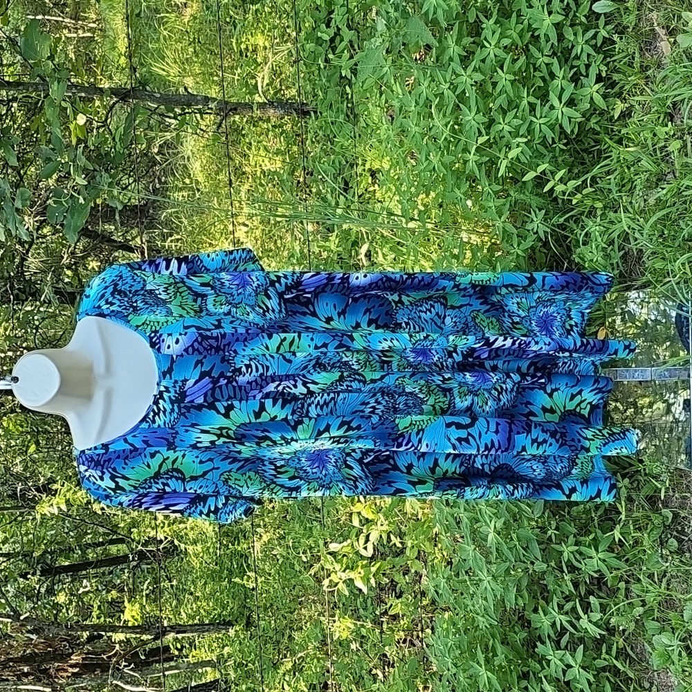George 3X 22-24 Butterfly Themed Short Sleeves Dress Used